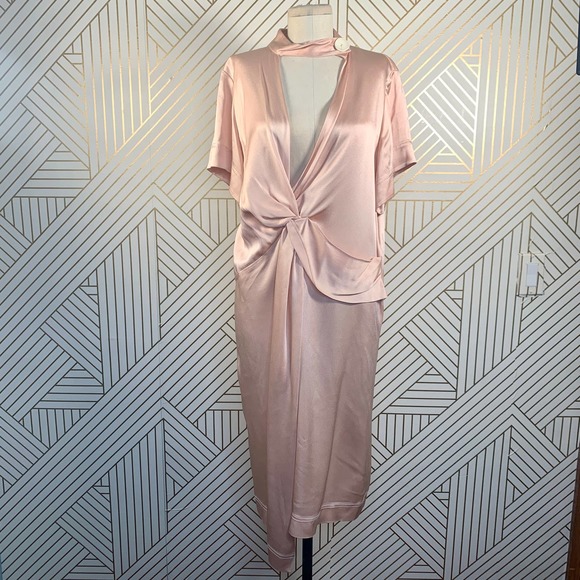 Zara | Dresses | Zara Pink Knotted 